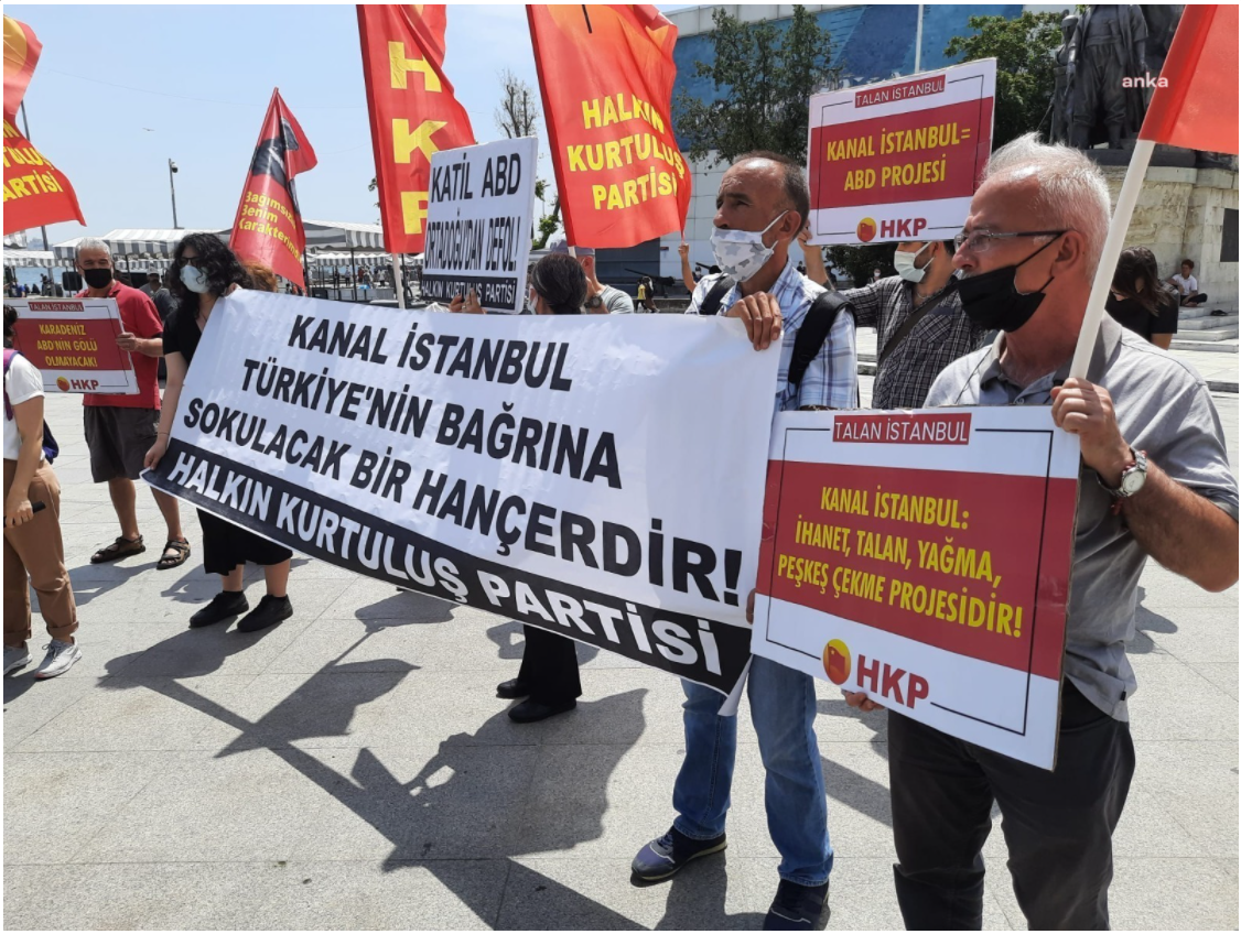 HKP'den Kanal İstanbul protestosu