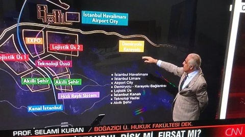 CNN Türk'ten şaşırtan yayın: Kanal İstanbul'u hukuk fakültesi dekanı anlattı