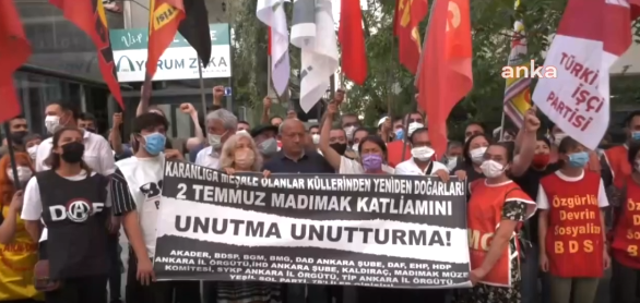 Madımak'ta katledilenler Ankara'da anıldı