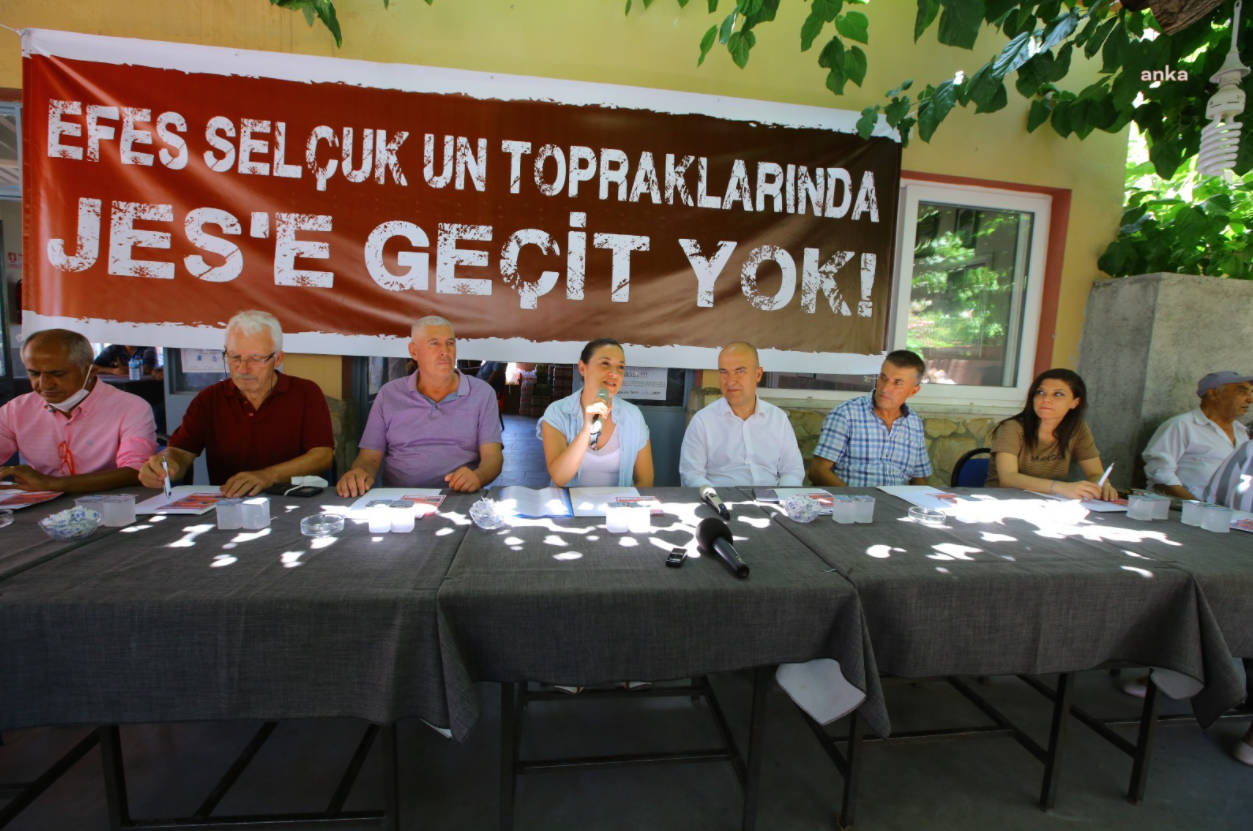 Selçuk'ta köylülerin JES direnişine destek geldi