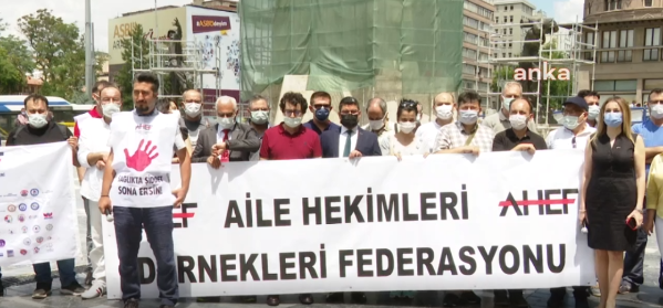 Aile Hekimliği Ödeme ve Sözleşme Yönetmeliği protesto edildi
