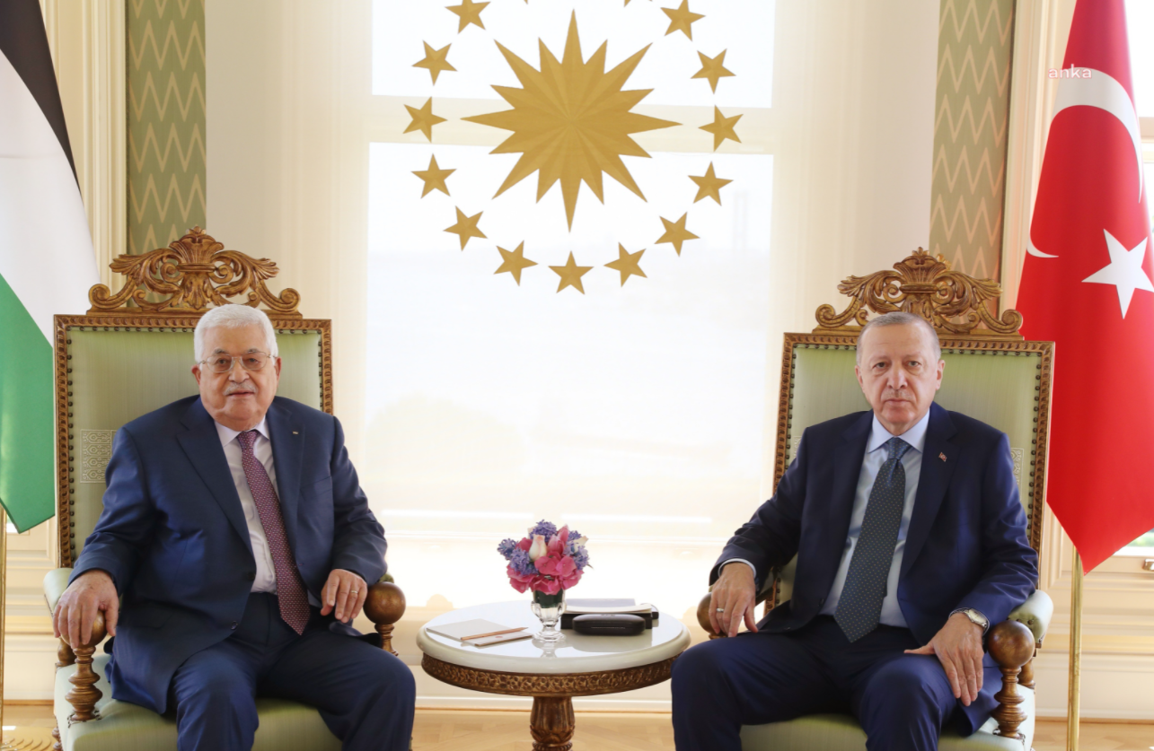 Cumhurbaşkanı Erdoğan Filistin Devlet Başkanı ile bir araya geldi