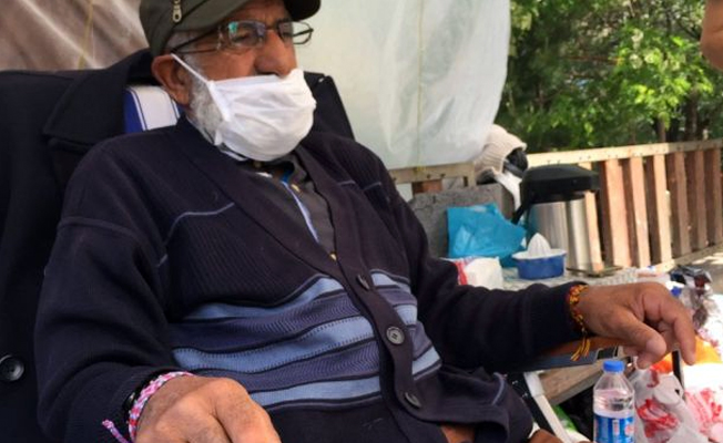 Oğlunun mezarı olsun diye açlık grevinde