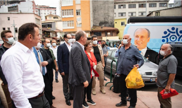 Muharrem İnce'den, selden etkilenen vatandaşlara ziyaret