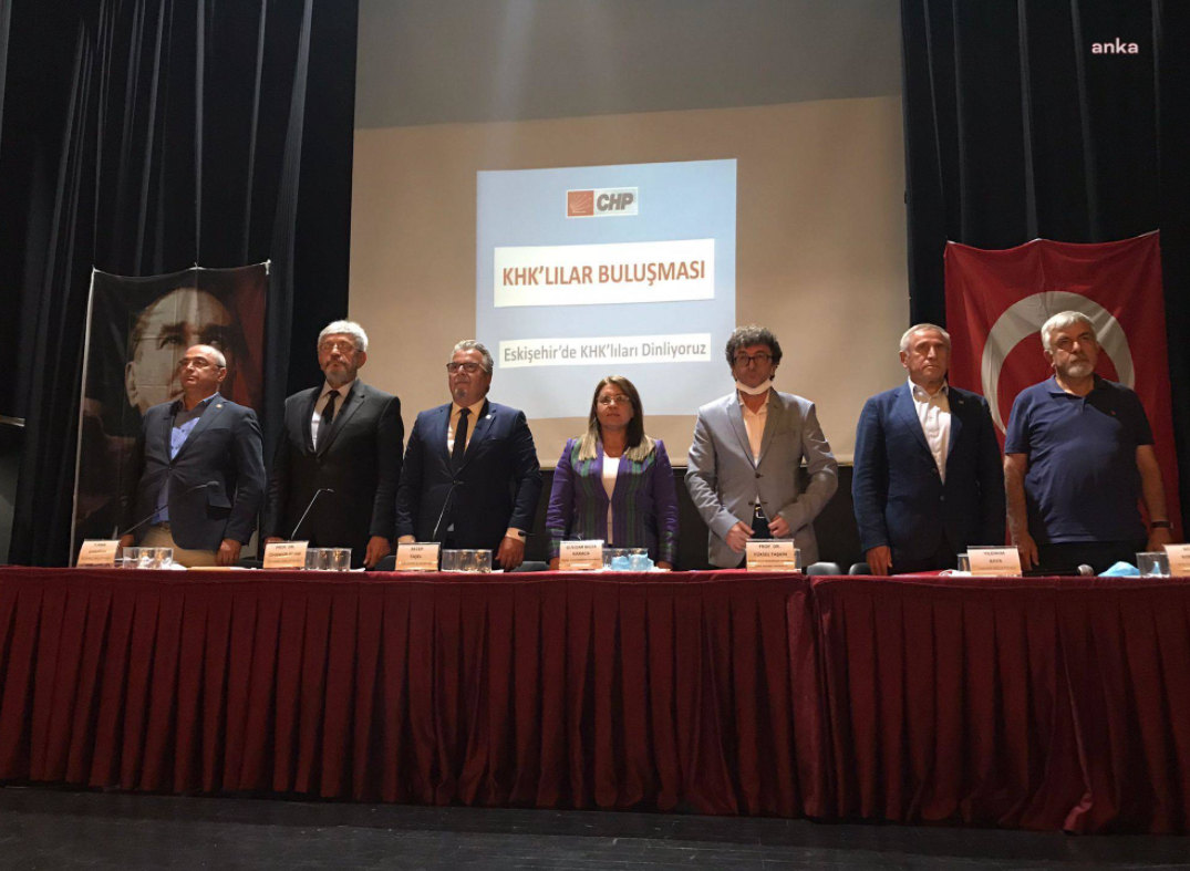 CHP, Eskişehir'de KHK mağdurları ile bir araya geldi