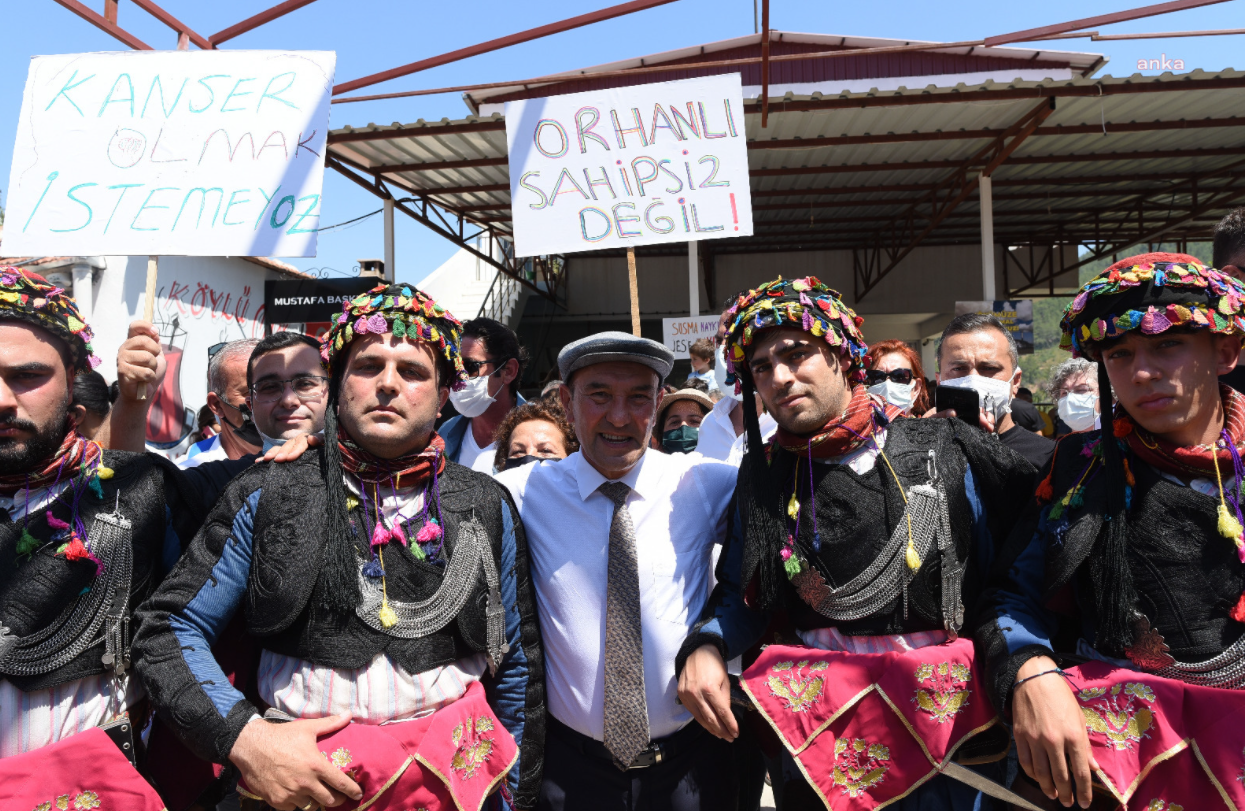 Seferihisar köylüsünün jeotermal protestosuna Tunç Soyer'den destek