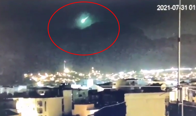 İzmir'e meteor mu düştü?