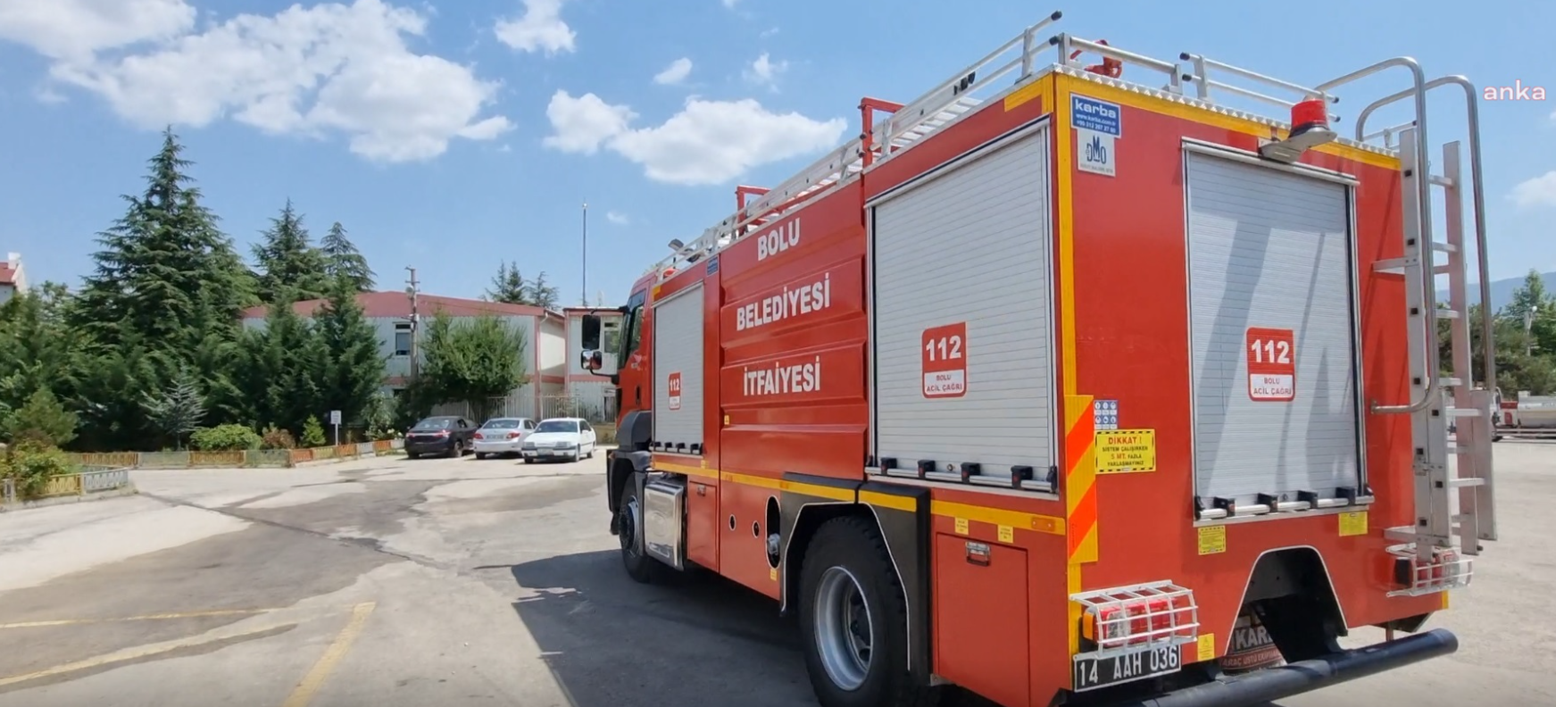 Bolu Belediyesi itfaiye ekipleri Manavgat'ta
