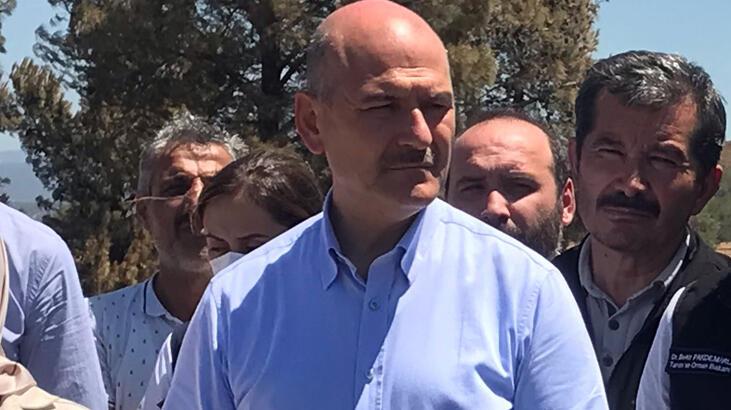 Yangınlarla ilgili sabotaj iddiasına Süleyman Soylu'dan yanıt!