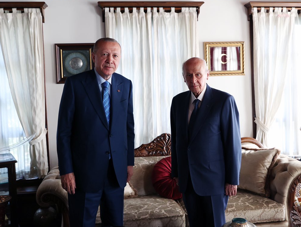 Erdoğan'dan Bahçeli'yi evinde ziyaret!
