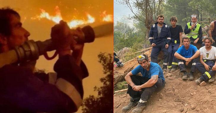 Yangınla mücadele eden İbrahim Çelikkol'dan mesaj!