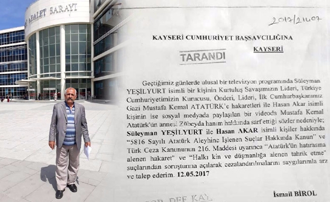İşçi emeklisinden Atatürk'e hakarete suç duyurusu