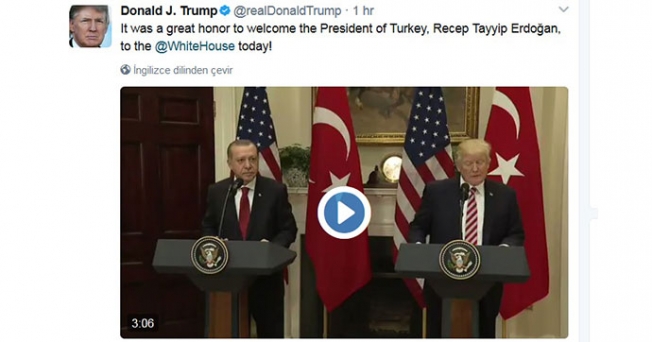 'Erdoğan'ı ağırlamak büyük şerefti'