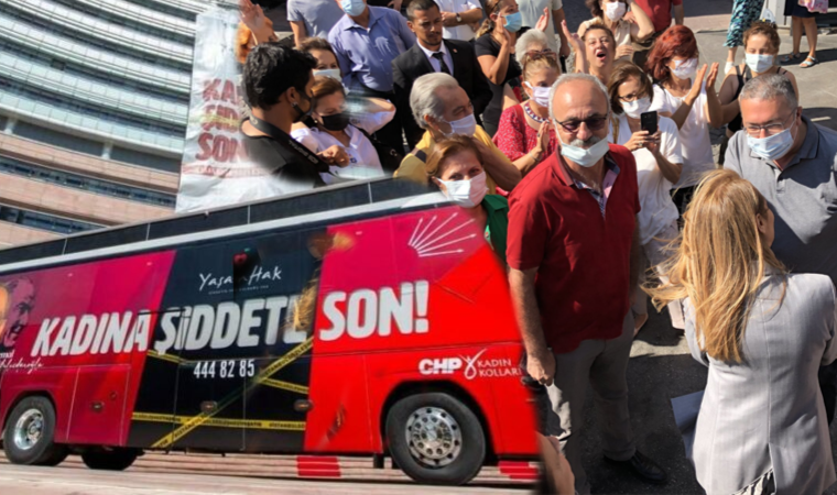 CHP'li Aylin Nazlıka ve partililere saldırı girişimi