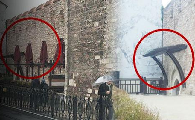 İBB 538 yıllık surlara çivi çaktı