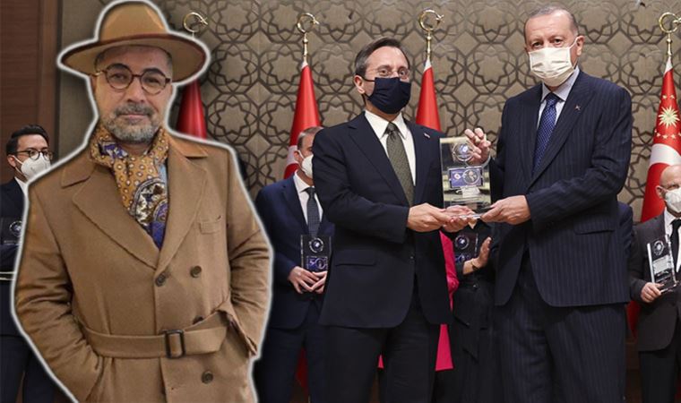 Saray'da düzenlenen törende gözlerden kaçmayan ayrıntı