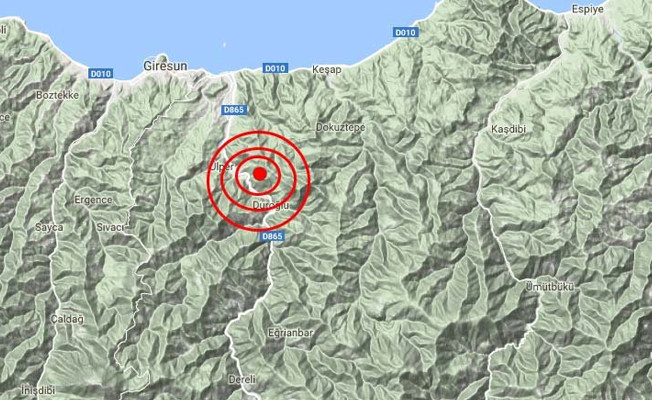 Giresun’da deprem