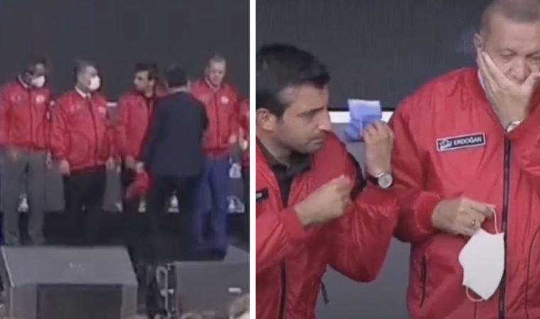 TEKNOFEST'te maske krizi yaşandı: Damat Bayraktar rica etti Bakan Koca kabul etmedi