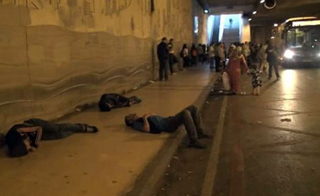 Taksim'de inanılmaz görüntü!