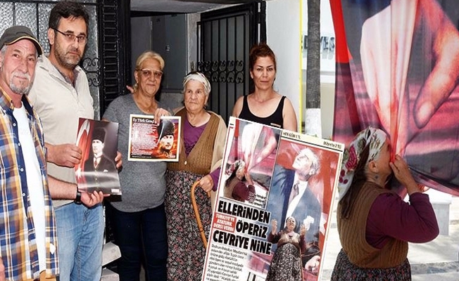 Atatürk hayranı Cevriye Nine'nin evi doldu, taştı!