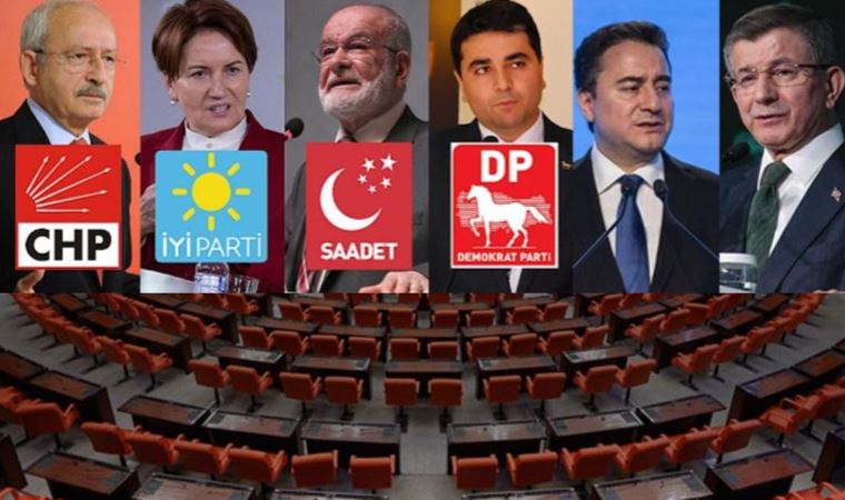 Şimdi sıra Cumhurbaşkanı adayında! 6 muhalefet partisi bakanlar konusunda anlaşma sağladı