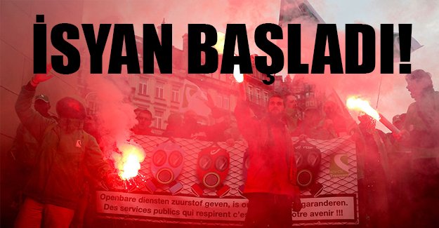 Avrupa'da isyan: Bu kez Belçika grevde