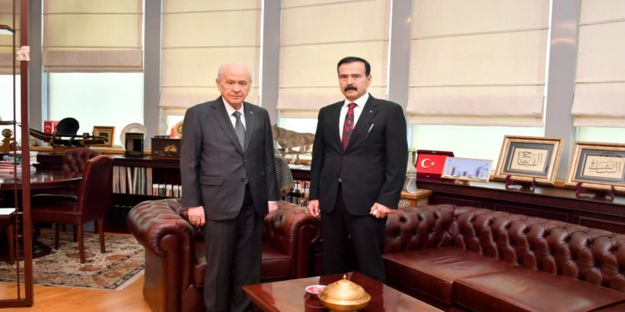 Suç örgütü lideri Kürşat Yılmaz Bahçeli'yi ziyaret etti!