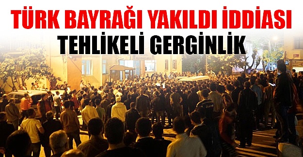 Türk Bayrağı yakıldı iddisı ortalığı karıştırdı: Kürt işçilerin kaldığı barakaları ateşe verdiler