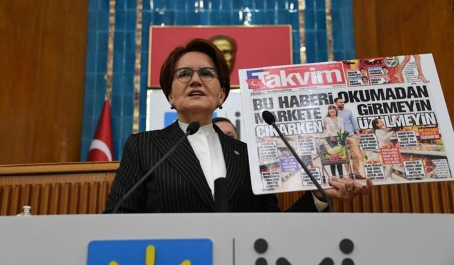 Yandaş Takvim'den skandal manşet! Meral Akşener'in yüzünü blurladılar!