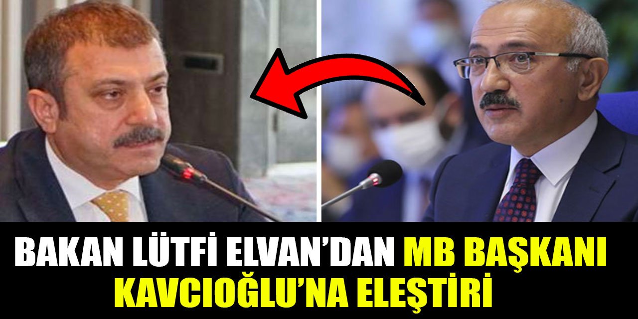 Lütfi Elvan'dan Merkez Bankası Başkanı Şahap Kavcıoğlu'na eleştiri