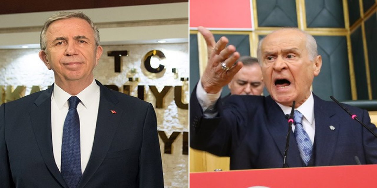 Bahçeli’nin tehdidine Mansur Yavaş'tan dikkat çeken yanıt!