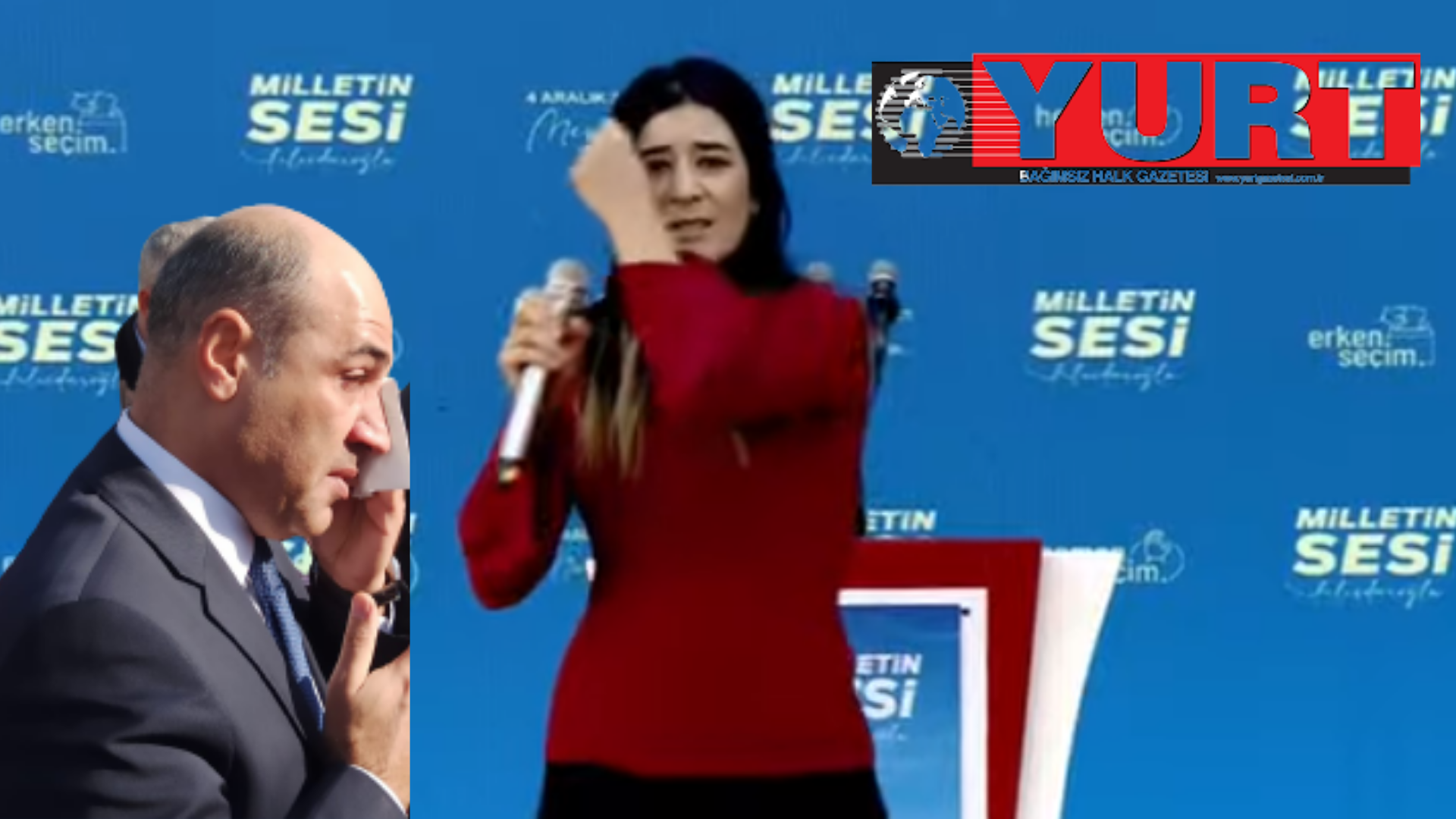 Mitingde atanamayan öğretmen konuştu: CHP'li vekil gözyaşlarına hakim olamadı