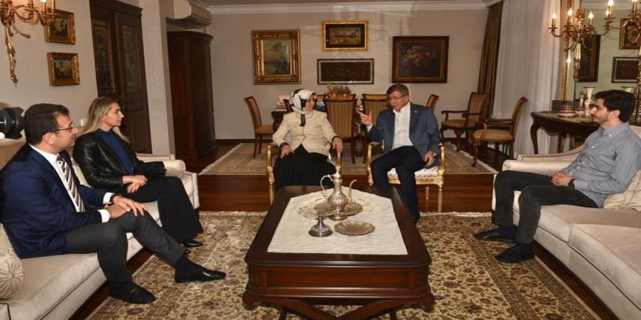 Ekrem İmamoğlu’ndan, Ahmet Davutoğlu’na evinde ziyaret