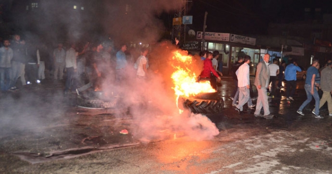 Polis gerginlik uzayınca TOMA ile müdahale etti