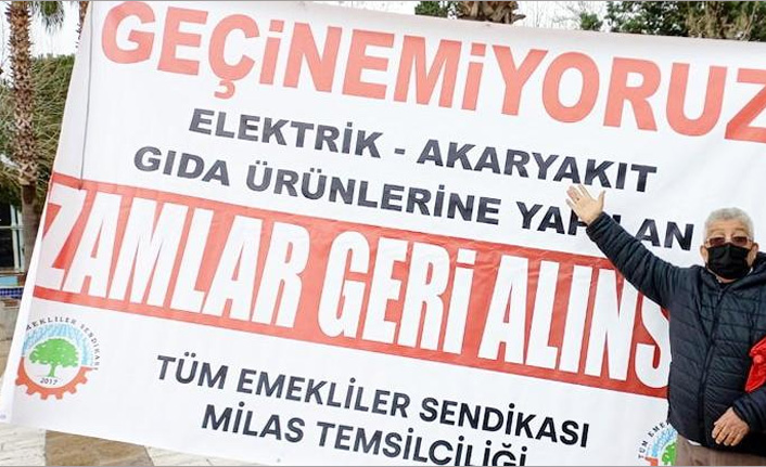 Emekliler zamlara isyan etti!
