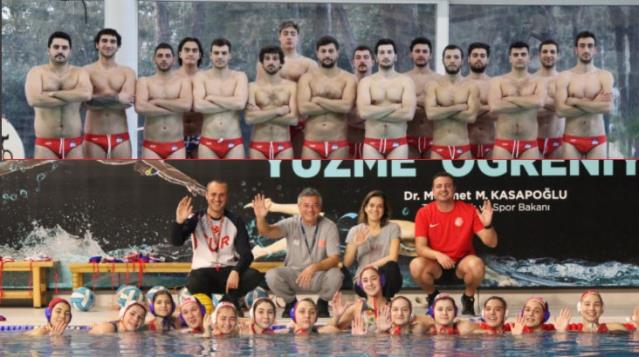 Sutopu Federasyonu’nun sosyal medya paylaşımı olay oldu: Erkekler tam boy mayolu, kadınlar suyun içinde...