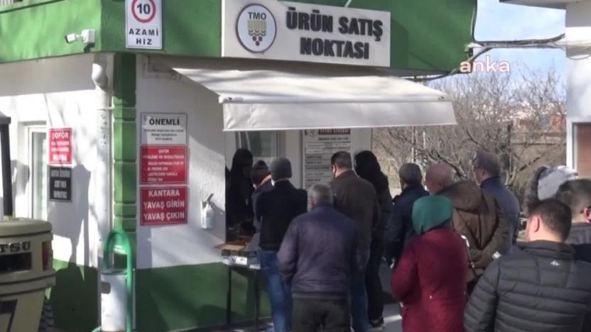 Edirne'de ucuz yağ kuyruğu