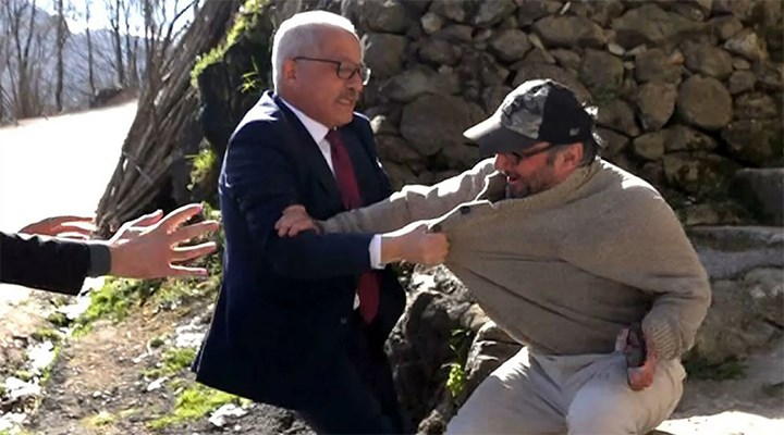 AKP'li belediye başkanı mafyaya özendi! Heyelanı basına haber veren yurttaşa saldırdı