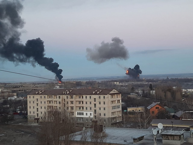 Son dakika... Kiev’de peş peşe patlama sesleri