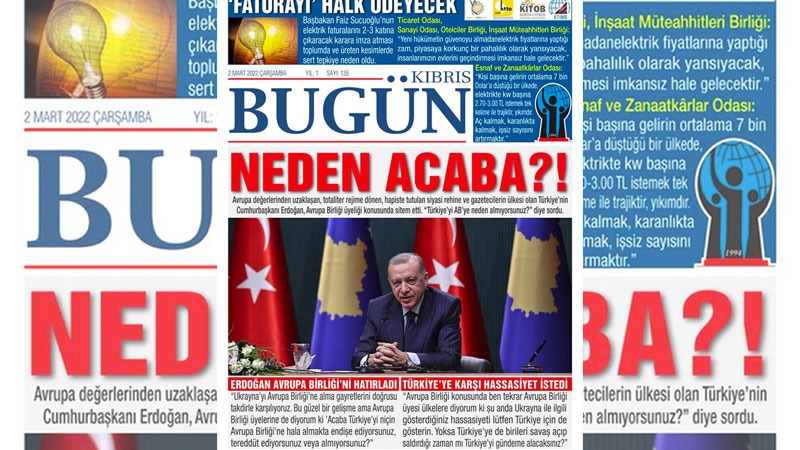 Erdoğan'ın "Türkiye’yi niçin AB’ye almıyorsunuz?" ifadelerine tepkili başlık!