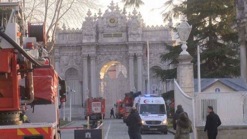Dolmabahçe Sarayı'nda yangın çıktı