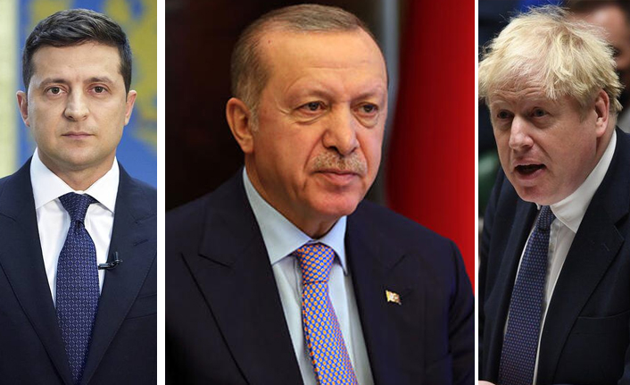 Erdoğan, Zelenskiy ve Johnson ile görüştü