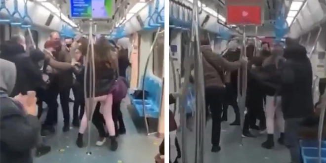 Marmaray'da "neden sevişiyorsunuz" kavgası!