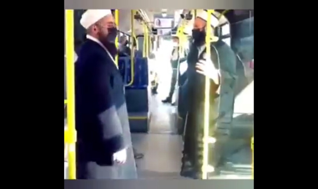 Durmuyorlar! Takkeli ve sarıklı grup bu kez metrobüsteki vatandaşları taciz etti