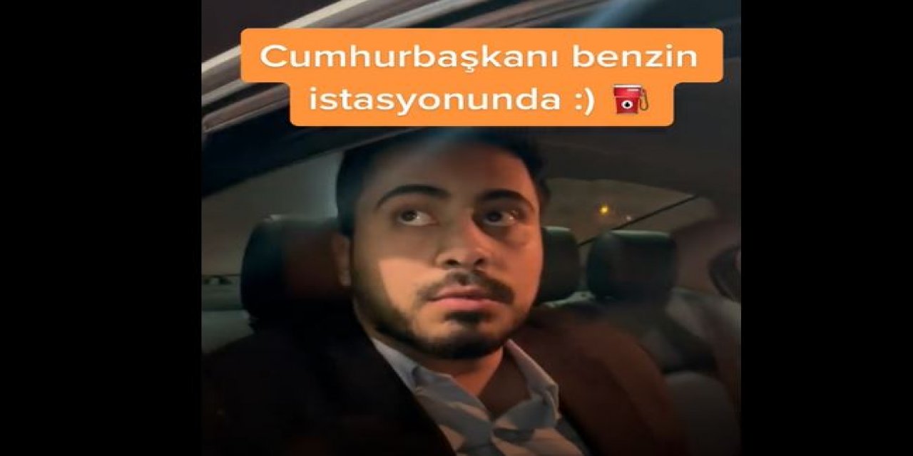 İzlenme rekorları kırıyor... Erdoğan'ı taklit eden genç benzin istasyonunda!