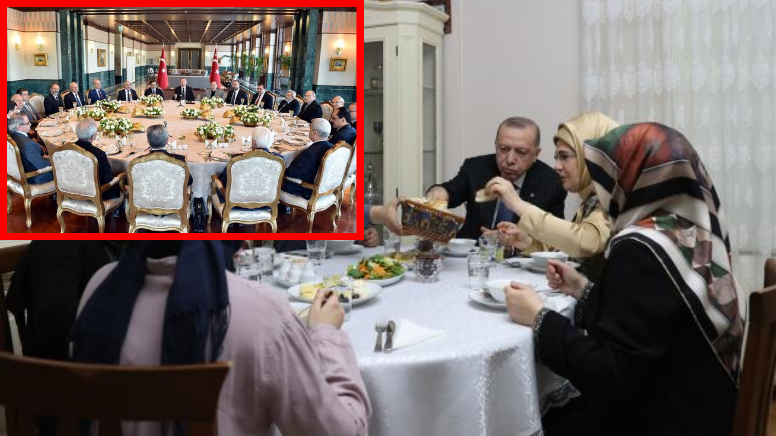 Saray sofrasından halkın sofrasına! Erdoğan çifti İstanbul'da bir ailenin evinde iftar yaptı