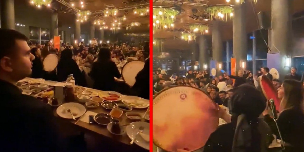 Sabah gazetesinden AKP gençliğinin şatafatlı yemeğine tepki