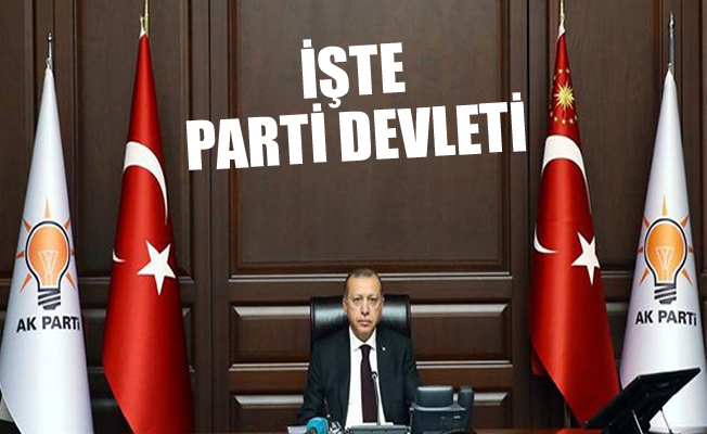 Cumhurbaşkanlığı forsu ilk kez bir partinin genel merkezinde