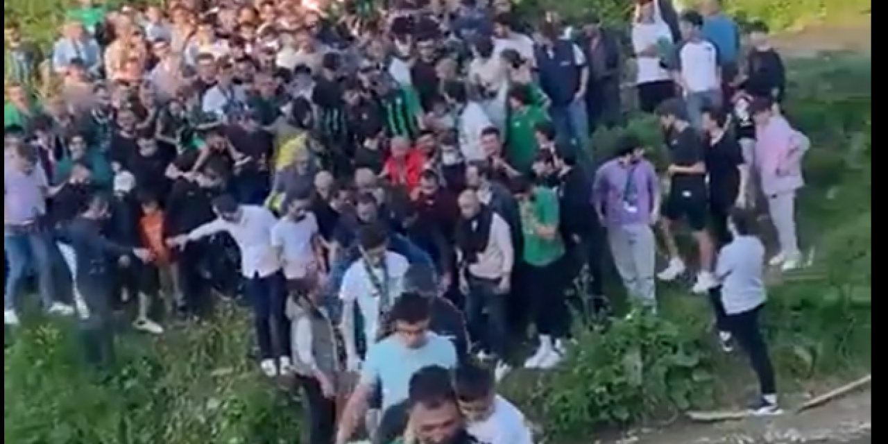 Taraftarın tahta köprü ile imtihanı