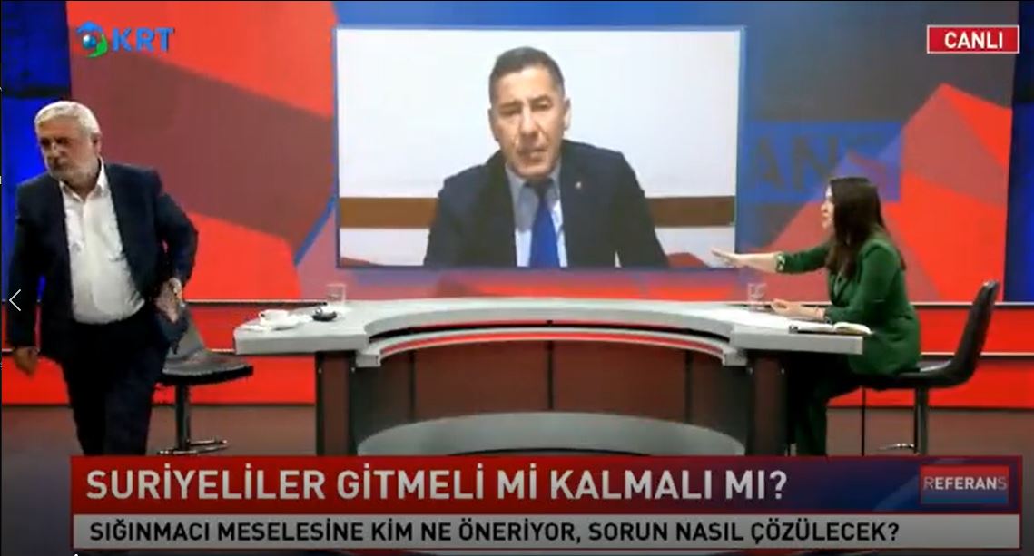 AKP'li Mehmet Metiner canlı yayında stüdyoyu terk etti